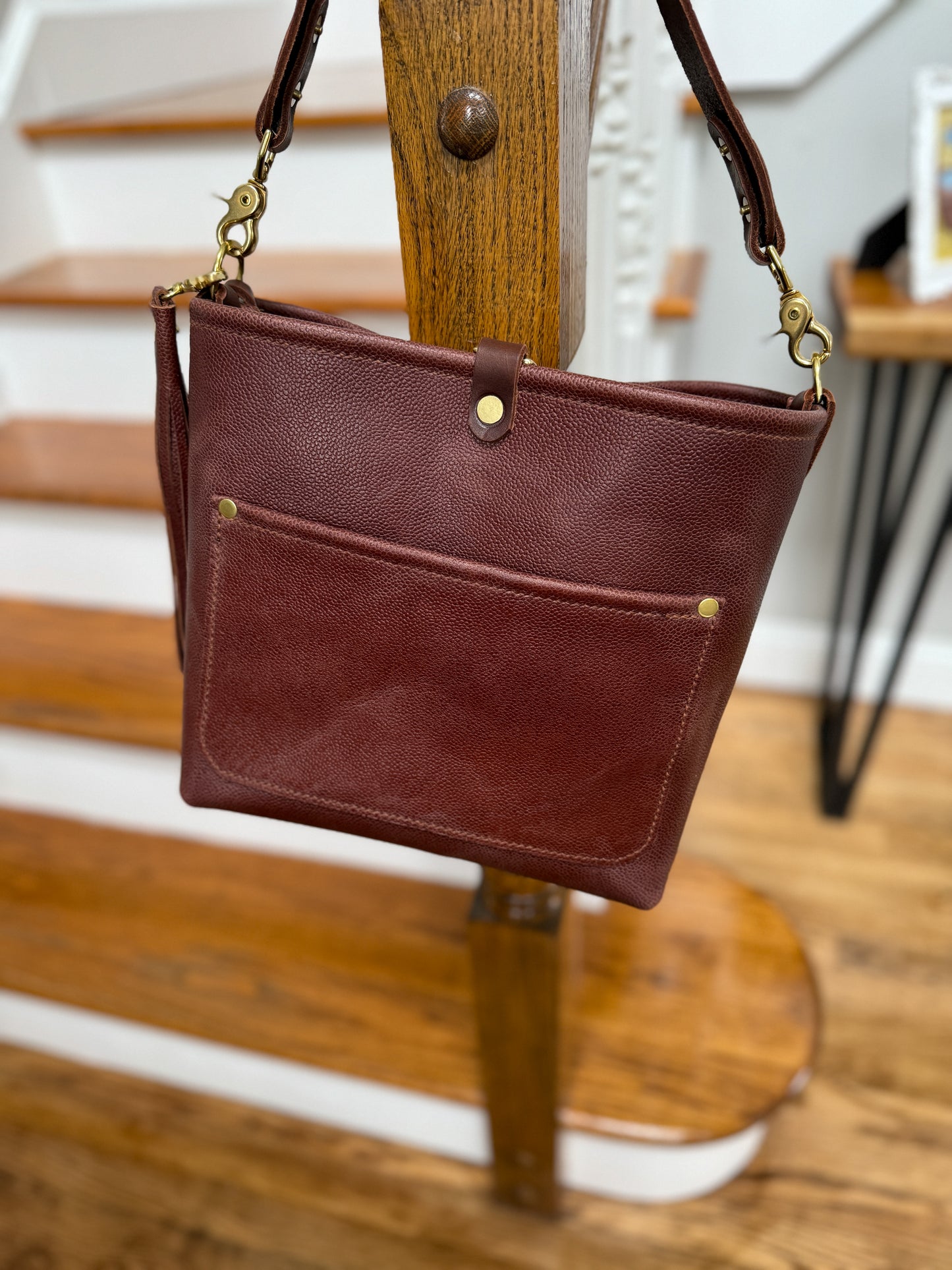 Bennett “shorty” Bucket in Horween Montana Chocolate