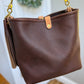 Hobo Bucket Horween Chocolate Full Grain Leather