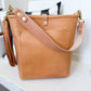 Bennett Bucket in Natural Vachetta (non-milled)