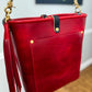 Bennett Bucket in Red Persian Horween Cypress Leather