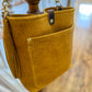 Bennett Bucket in Goldenrod Full Grain Bison