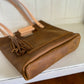 Utility Tote in Tobacco and Vachetta Leather