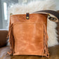Western Bennett Bucket in Horween Natural Derby w/fringe