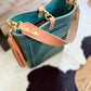 Bennett Bucket in Aqua Pearl Horween