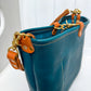 Bennett “shorty” Bucket in Turquoise Vachetta