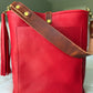 Bennett Bucket in Ruby Vachetta