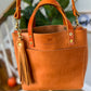 Medium Brookie Tote in Premium Saddle