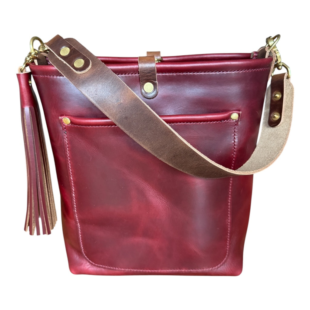 Bennett Bucket in Burgundy Chromexcel Horween