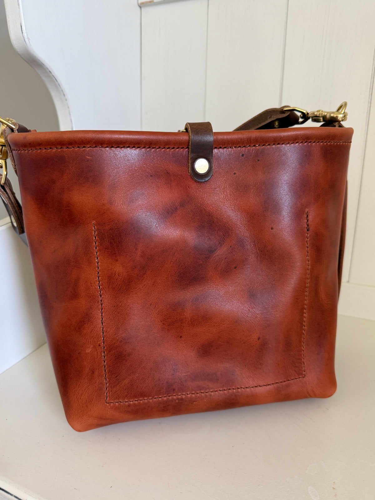 Bennett “shorty” Bucket in Horween English Tan
