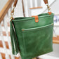 Bennett Bucket in Shamrock Green Full Grain Leather