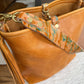 Hobo Bucket in Italian Honey Saffron Vegetable Tan w/Candy Strap