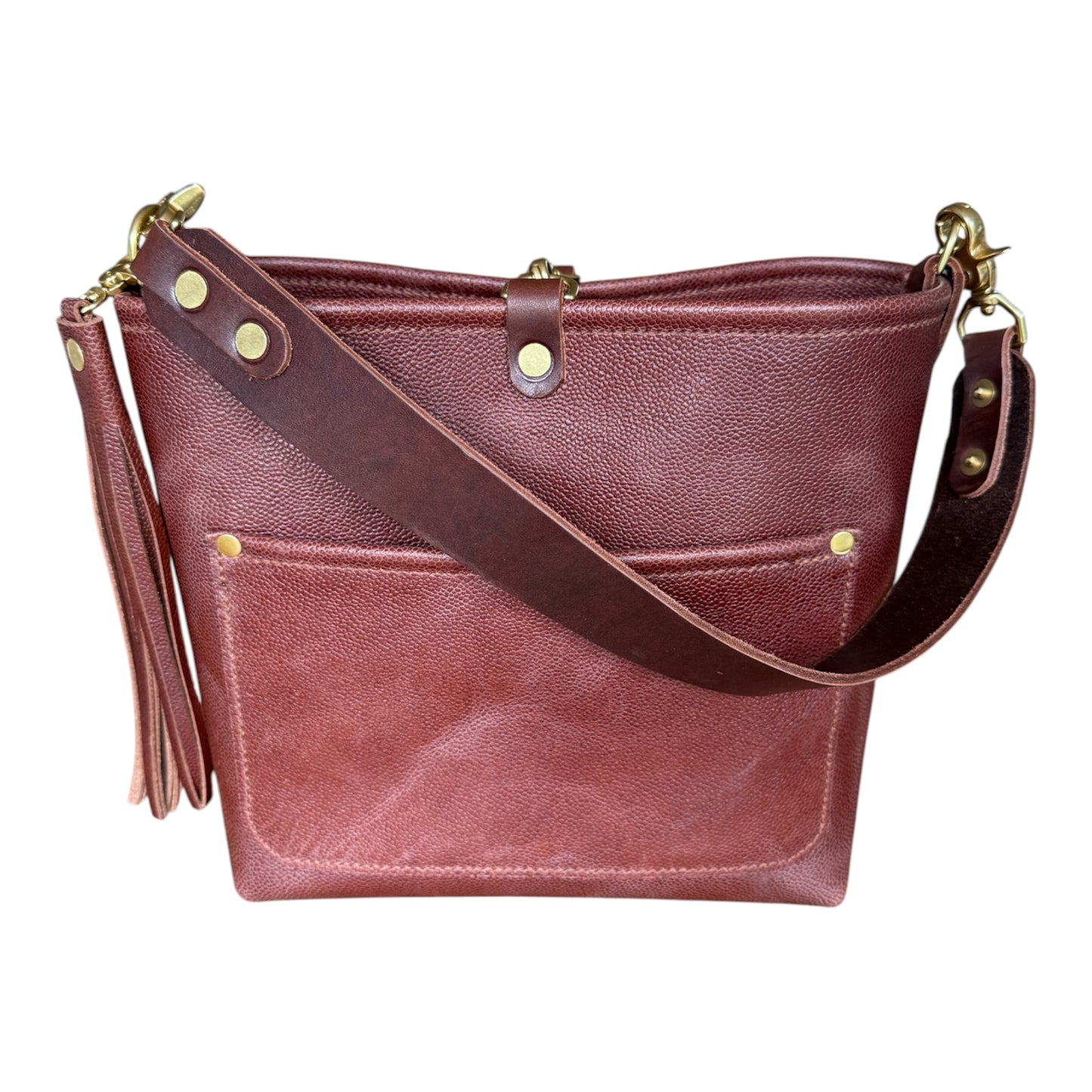 Bennett “shorty” Bucket in Horween Montana Chocolate