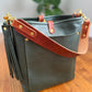 Bennett Bucket in Evergreen Vachetta