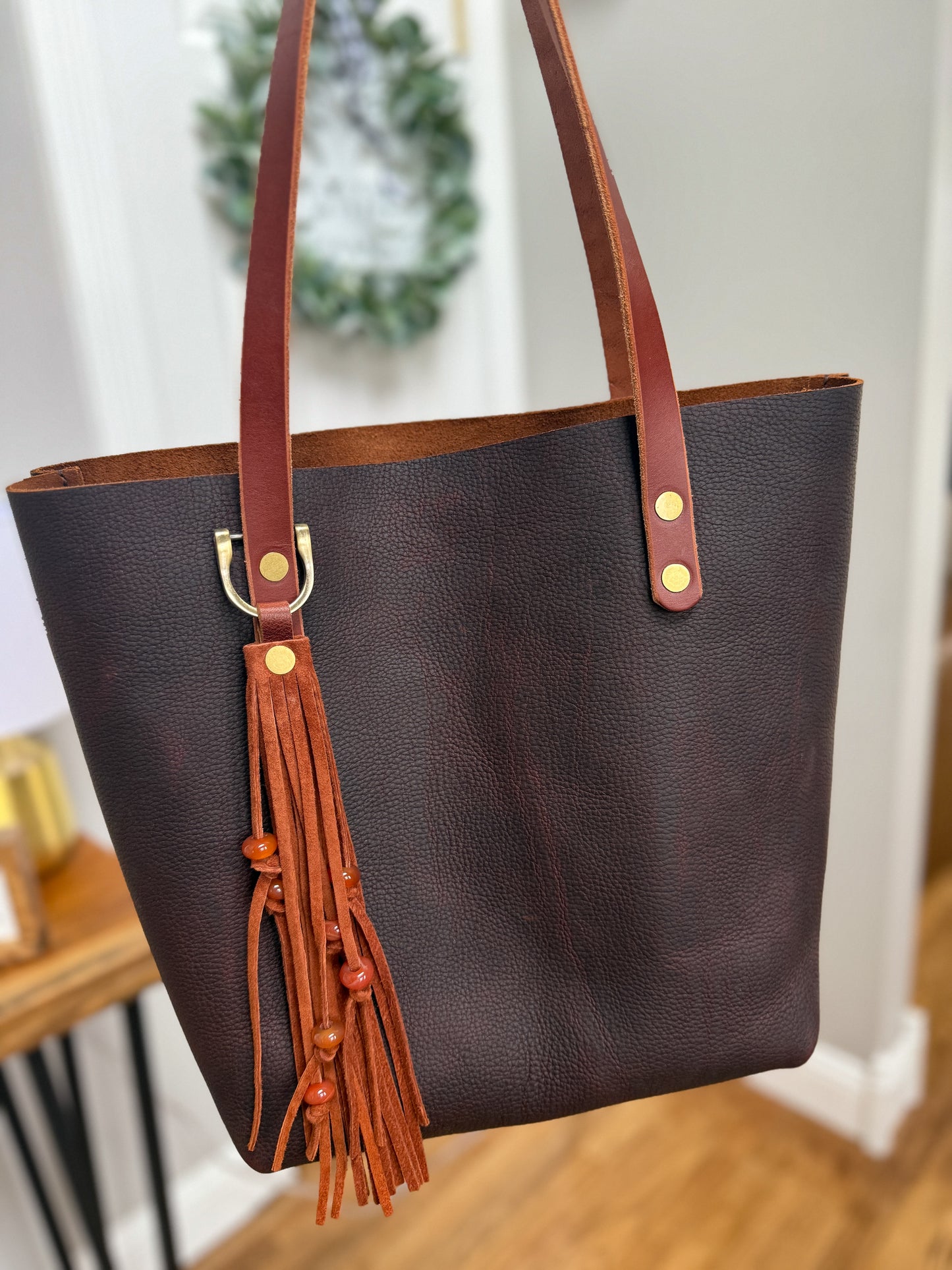 Classic Tote in Espresso Kodiak Full Grain Leather