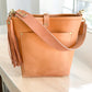 Bennett Bucket in Natural Vachetta (non-milled)