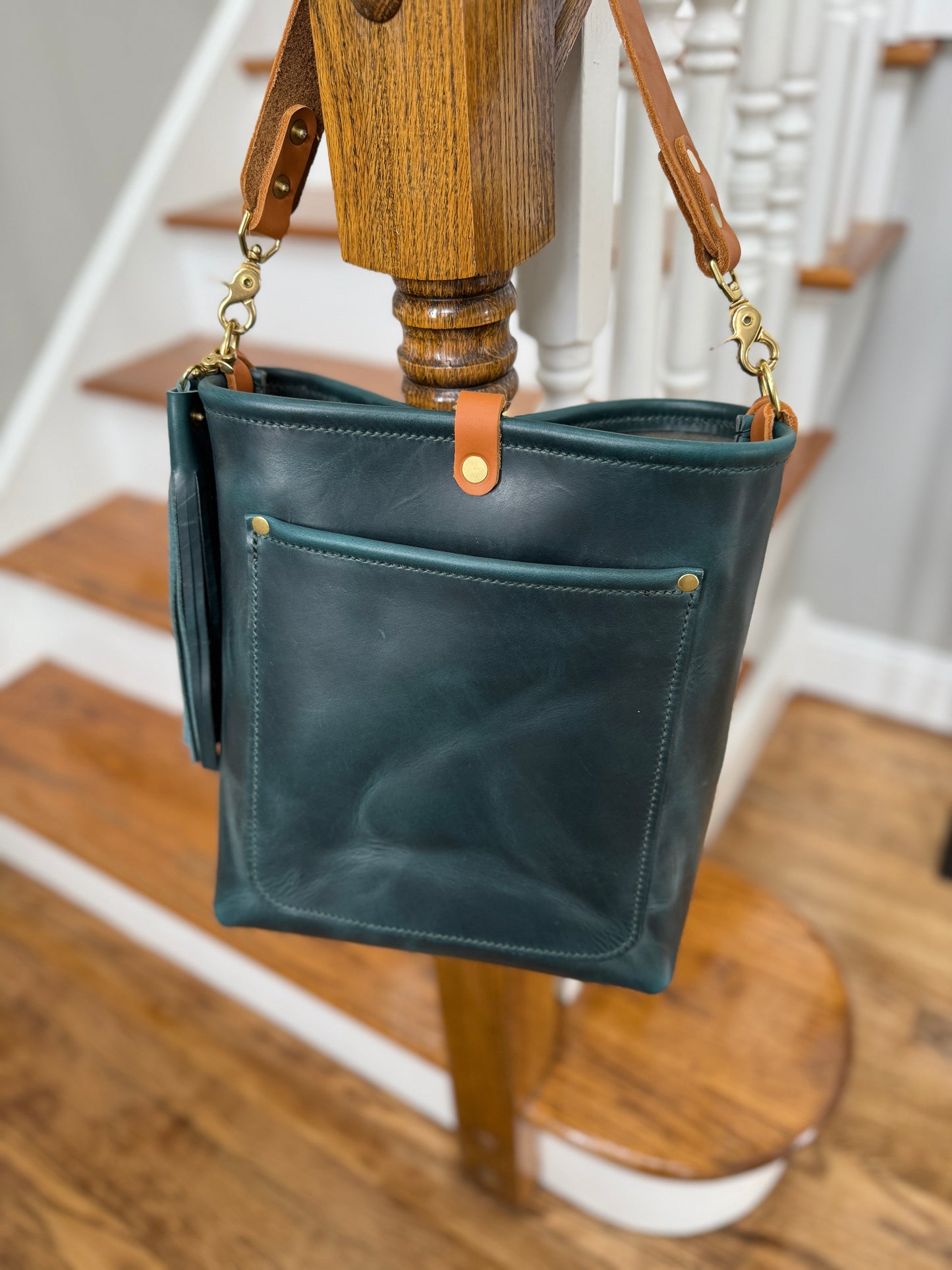 Bennett Bucket in Horween Marine Blue