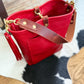 Bennett Bucket in Ruby Vachetta