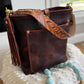 Bennett Bucket in Coffee Full Grain Bison Leather w/Dyed Strap