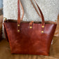 Medium Tote in Cherry Veg Tan