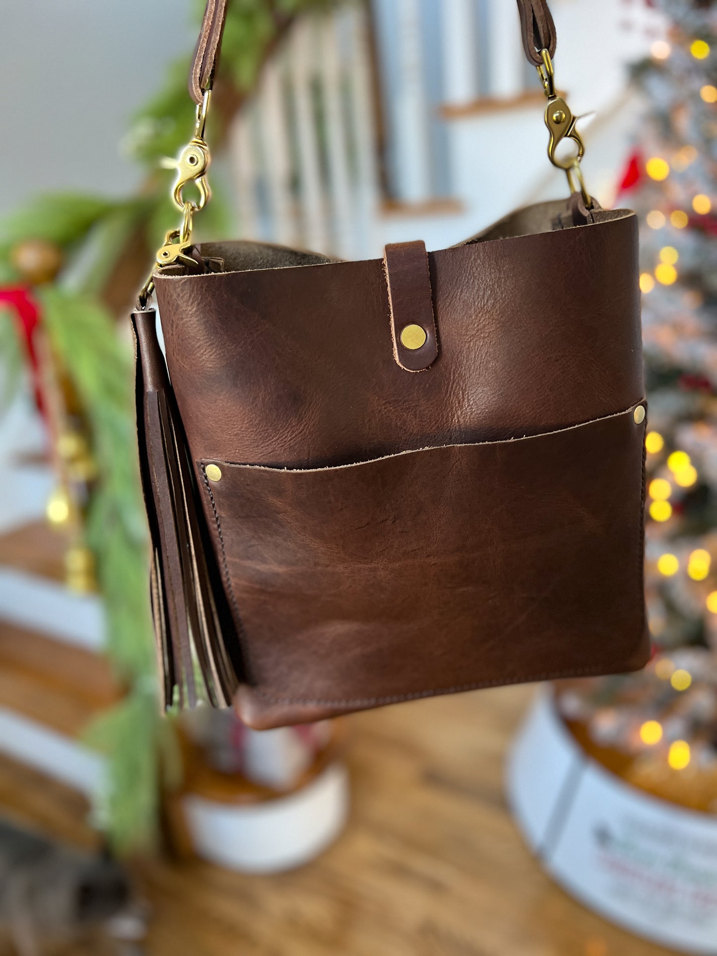 Bennett “shorty” Bucket in Brown Nut Derby Horween