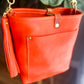 Bennett Bucket in Mandarin Vachetta