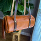 Bren Barrel in Toffee Vegetable Tanned Leather