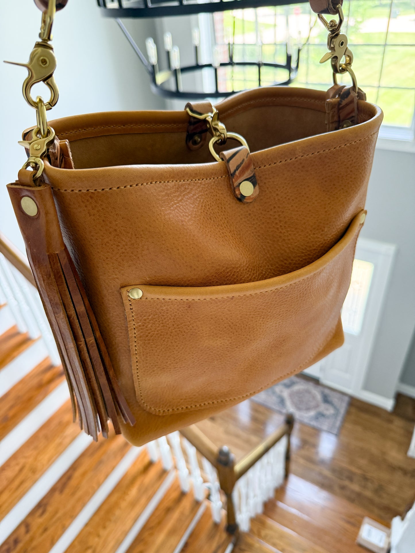 Bennett “shorty” Bucket in Honey Saffron Italian Leather