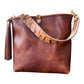 Hobo Bucket in Horween Brown Nut Dublin w/Candy Strap