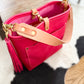 Bennett “shorty” Bucket in Fuscia Vachetta (non-milled)