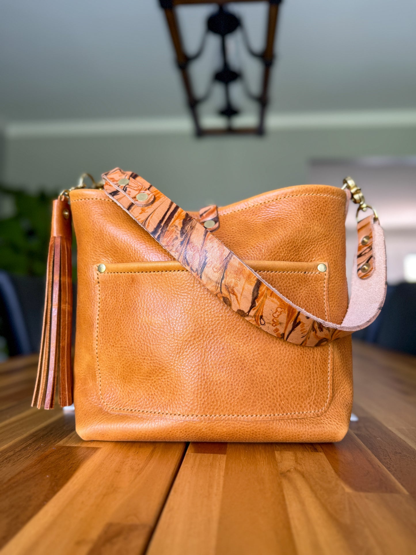 Bennett “shorty” Bucket in Honey Saffron Italian Leather