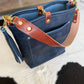 Bennett Bucket in Horween Cobalt Full Grain Leather