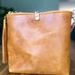 Hobo Bucket in Italian Honey Saffron Vegetable Tan w/Candy Strap