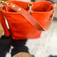Bennett Bucket in Mandarin Vachetta