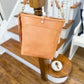Bennett Bucket in Natural Vachetta (non-milled)