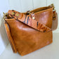 Hobo Bucket in Italian Honey Saffron Vegetable Tan w/Candy Strap