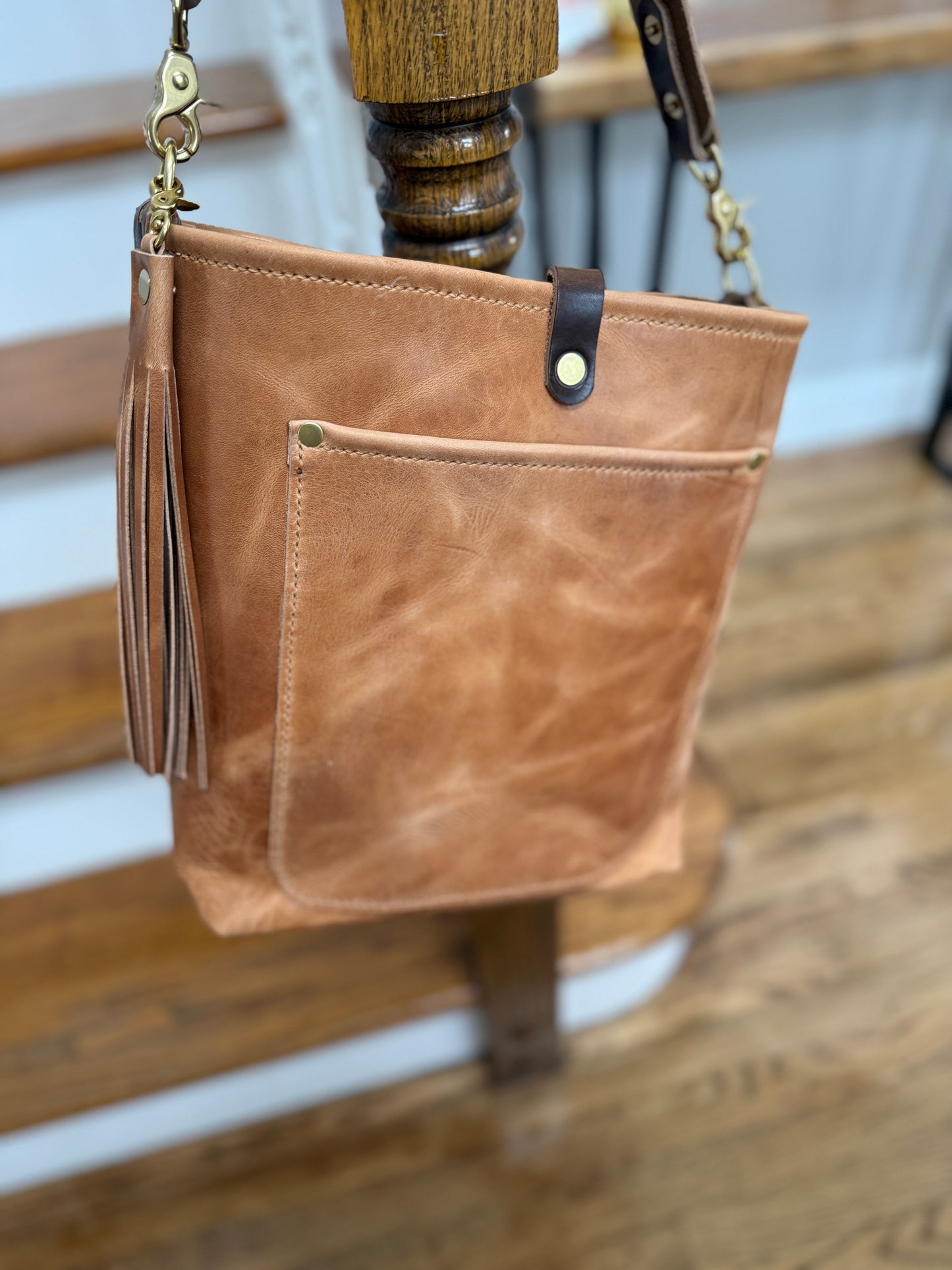 Bennett Bucket in Light Natural Derby Horween