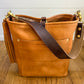 Bennett Bucket in Biscotti Italian Vegetable Tanned Leather