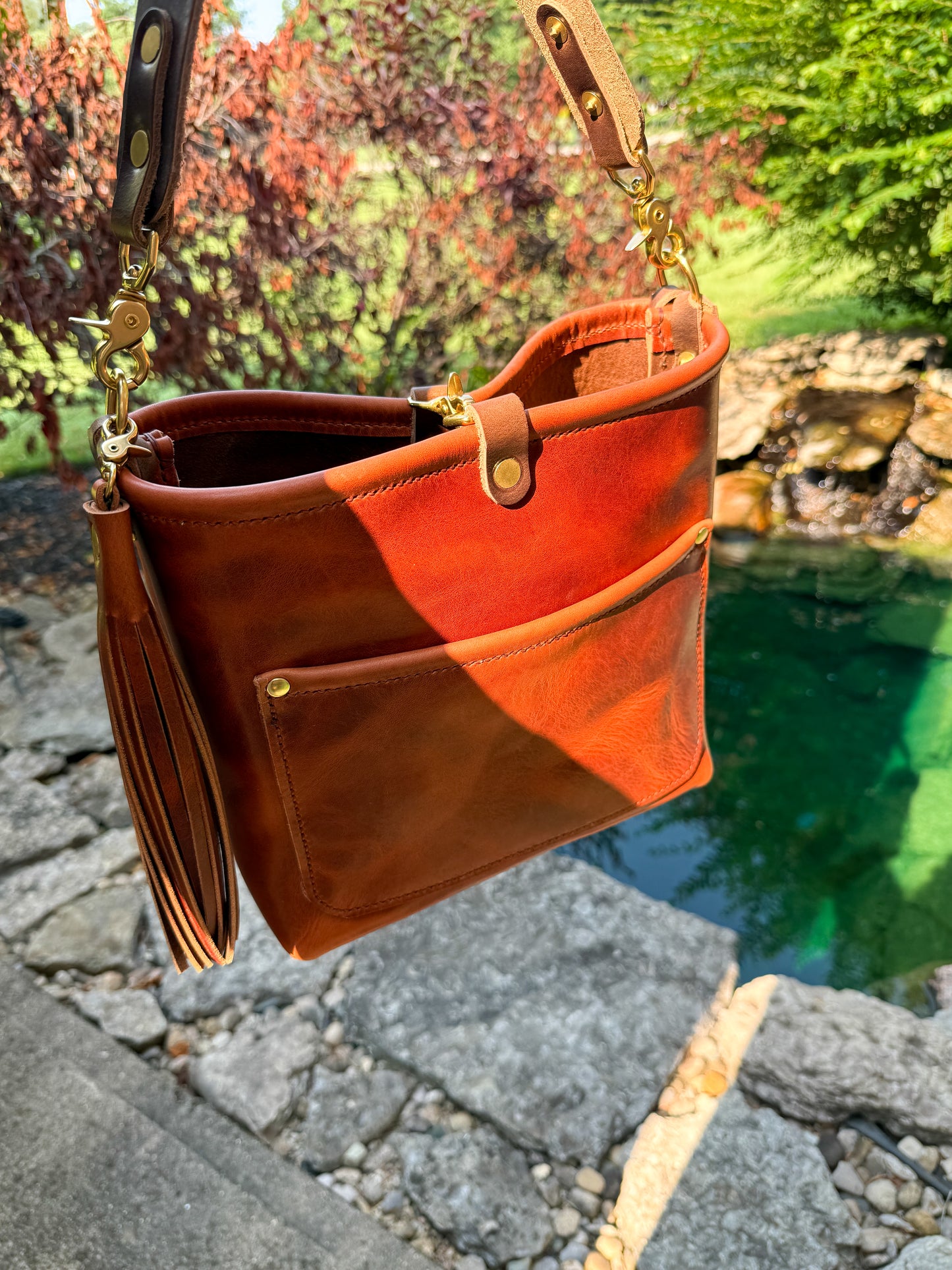Bennett “shorty” Bucket in Horween English Tan