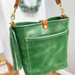 Bennett Bucket in Shamrock Green Full Grain Leather