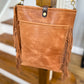 Western Bennett Bucket in Horween Natural Derby w/fringe