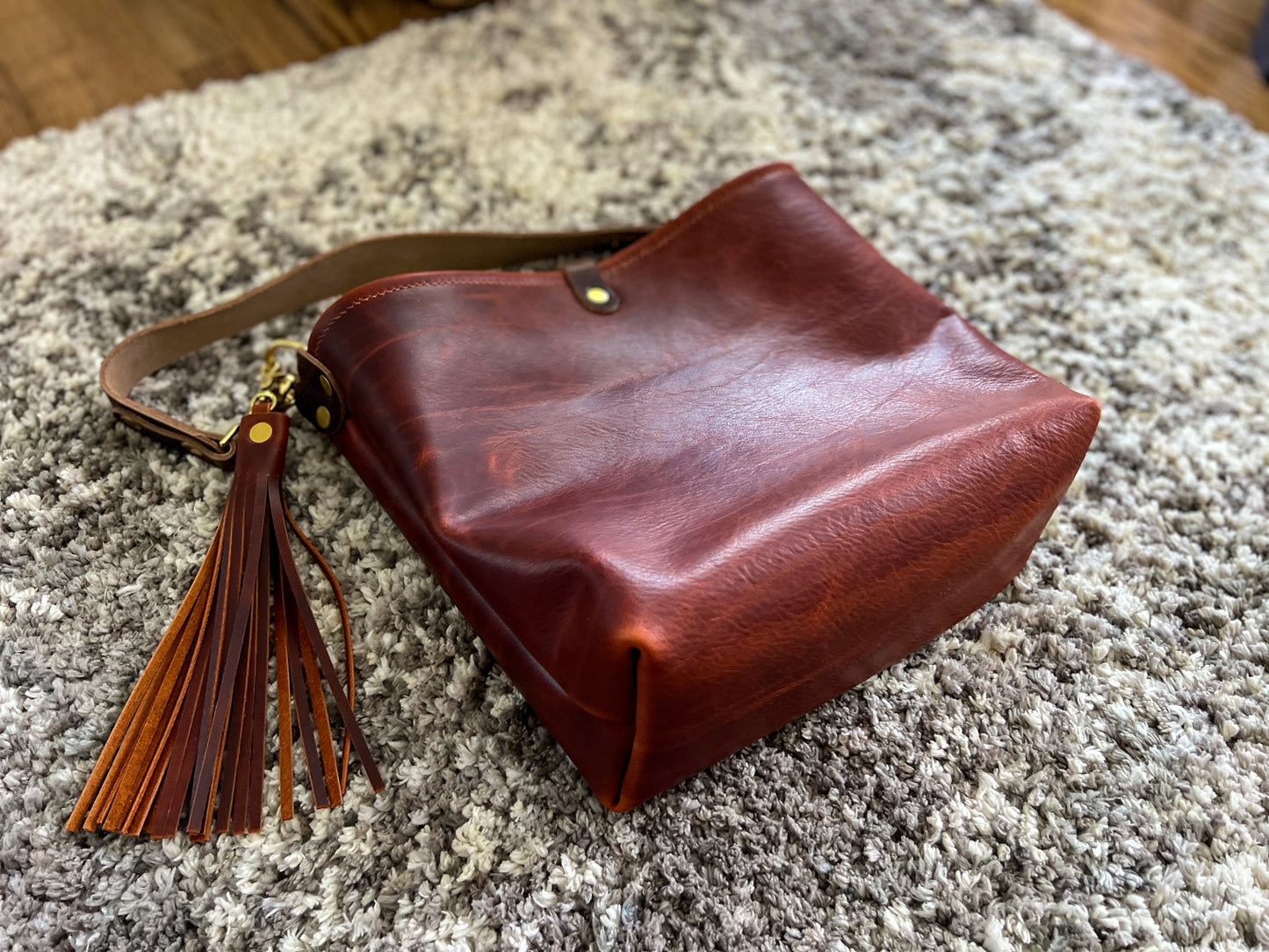 Hobo Bucket in Full Grain Rushmore Leather