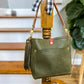 Bennett “shorty” Bucket in Olive Vachetta Full Grain Leather