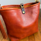 Hobo Bucket in Dark Ginger Vachetta