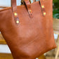 Tall Tote in Horween Montana Cognac