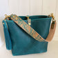 Hobo Bucket in Blue Moon Bison w/Candy Strap
