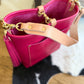Bennett Bucket in Fuscia Vachetta (non-milled)