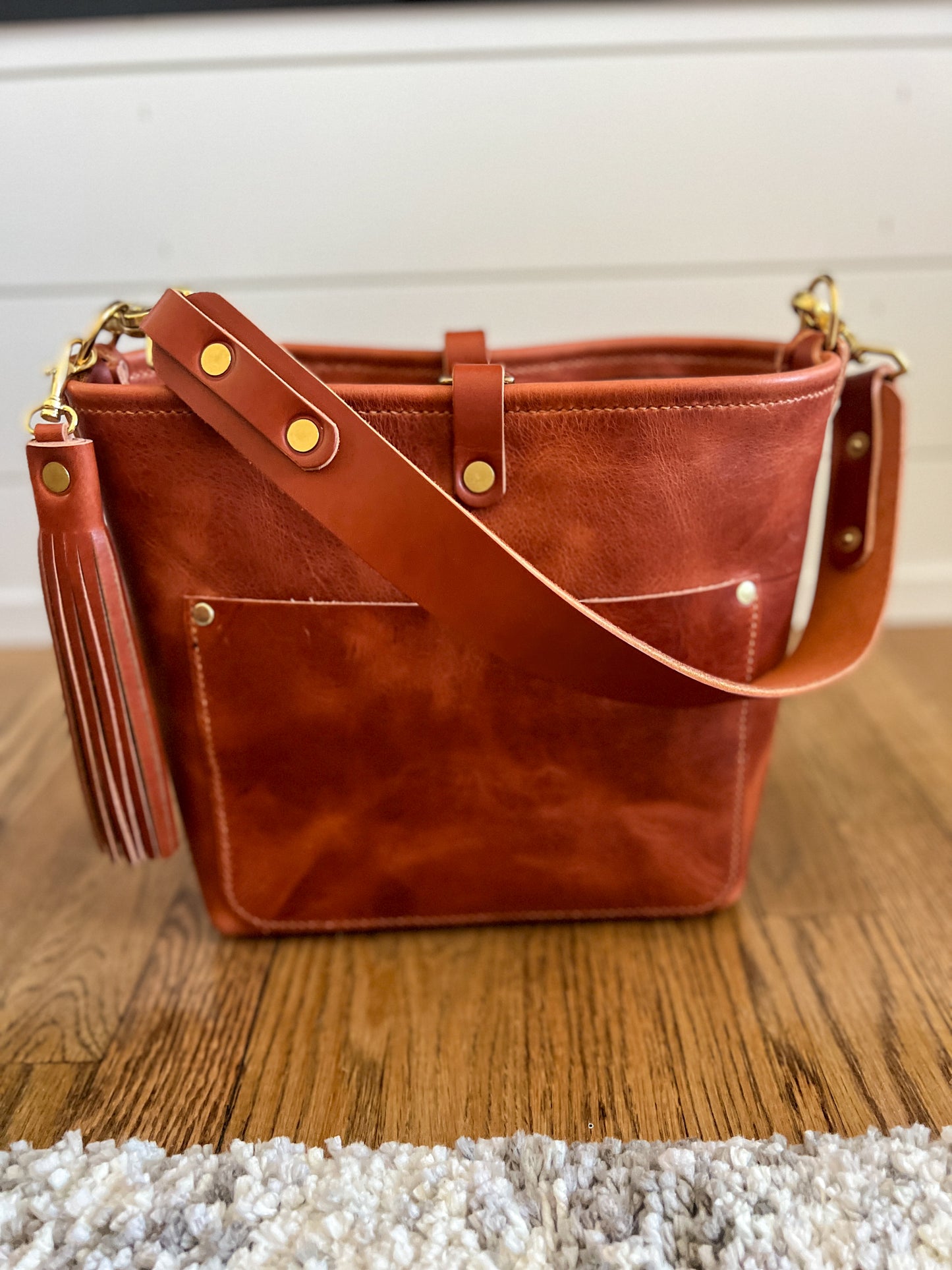 Bennett “shorty” Bucket in English Tan Derby Horween