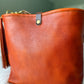 Hobo Bucket in Dark Ginger Vachetta