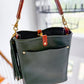 Bennett Bucket in Evergreen Vachetta
