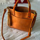 Medium Brookie Tote in Premium Saddle